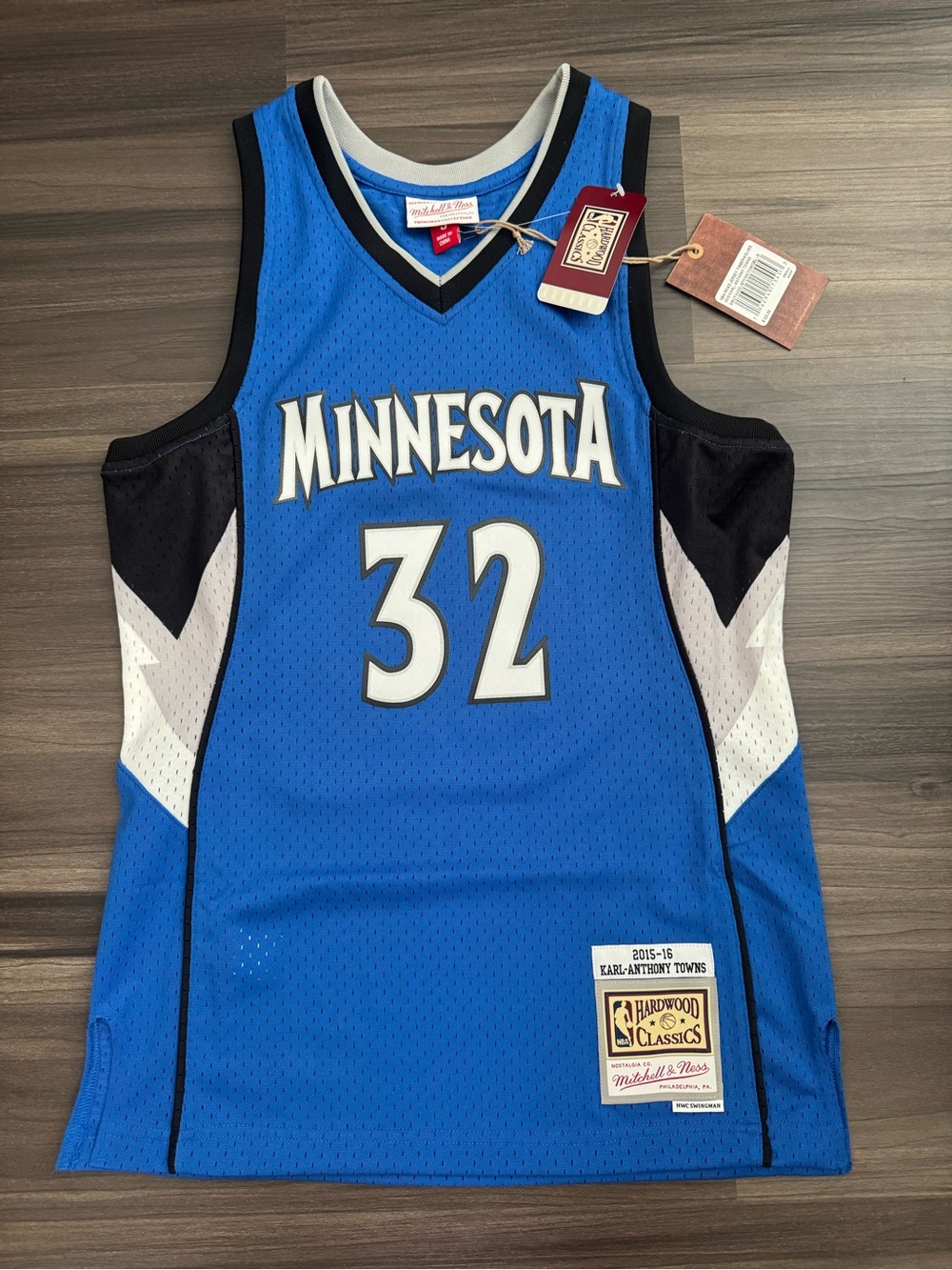 Mitchell & Ness Timberwolves Karl-Anthony Towns #32 NBA Swingman Jersey Men S